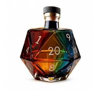 Novelty Whiskey Decanter, 150ml Glass Dice Decanter Bottle for Home Bar | Polyhedral Dice Decanter for Whiskey Rum Wine, Unique Gift Idea for Men Husband Father Whiskey Enthusiasts, Man Cave Decor
