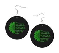 Novelty Women Earring Non-Hodgkin's Lymphoma Awareness Leather Dangle Drop Earrings Decorative Earring for Party Ladies Mother’s Day