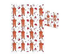 Novelty Wrap Sheets - 50x70cm Mini Sheet, Funny Print, Comical Holiday Style with Bright Graphics | Creative Versatile Choice Cover for Celebration and Birthday and Special