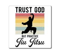 Novelty Wrestling Karate Wrestler Taekwondo Enthusiast Extreme Sports Kickboxing Kickboxer Fan Magnets 4" × 4"