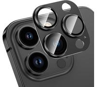 NoveltyThunder Camera Lens Protector for iPhone 16 Pro 6.1-Inch and iPhone 16 Pro Max 6.7-Inch, Full Coverage 9H Tempered Glass Ring Cover, Matte Metal Plate (4 Pack (4PC))