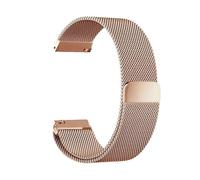 NoveltyThunder Compatible with Amazfit Bip 6/5 Unity/GTR 4/3/3 Pro/2/Balance 46mm/Balance 2/GTR 47mm/Stratos 3/2/2S Strap Mesh Metal Magnetic Stainless Steel Replacement Band 22mm (RoseGold)