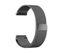 NoveltyThunder Compatible with Amazfit Bip 6/5 Unity/GTR 4/3/3 Pro/2/Balance 46mm/Balance 2/GTR 47mm/Stratos 3/2/2S Strap Mesh Metal Magnetic Stainless Steel Replacement Band 22mm (Black)