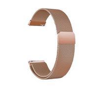 NoveltyThunder Compatible with Garmin Approach S50 S44 S42 S40 S12 Strap Mesh Metal Magnetic Stainless Steel Replacement Band 20mm (RoseGold)