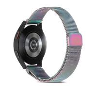 NoveltyThunder Compatible with Garmin Vivomove 3, Luxe, Style, Sport, Trend, HR, Vivomove Strap Mesh Metal Magnetic Stainless Steel Replacement Band 20mm (Rainbow)