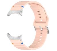 NoveltyThunder Compatible with Google Pixel Watch 4 45mm, Pixel Watch 3 45mm Strap Sports Wave Band Soft Replacement Silicone (Pink)