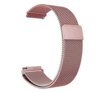 NoveltyThunder Compatible with Huawei Watch GT 2 42mm/GT 3 42mm/GT 3 Pro 43mm/ Huawei Watch 2 Strap Mesh Metal Magnetic Stainless Steel Replacement Band 20mm (RosePink)