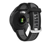 NoveltyThunder Compatible with Radley London Series 5/6/7/11/19/20/32/46/56 Soft Replacement Silicone Strap Sports Band (Black/Grey)