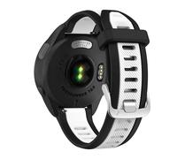 NoveltyThunder Compatible with Radley London Series 5/6/7/11/19/20/32/46/56 Soft Replacement Silicone Strap Sports Band (Black/White)