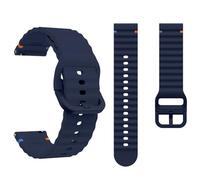 NoveltyThunder Compatible with Radley London Series 5/6/7/11/19/20 Strap Sports Wave Band Soft Replacement Silicone (Midnight Blue)