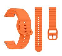 NoveltyThunder Compatible with Radley London Series 5/6/7/11/19/20 Strap Sports Wave Band Soft Replacement Silicone (Orange)
