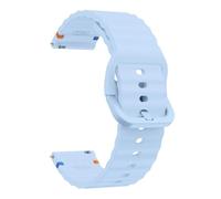 NoveltyThunder Compatible with Reflex Active Series 18/22/29/30/36/45/50/54 Strap Sports Wave Band Soft Replacement Silicone (BabyBlue)