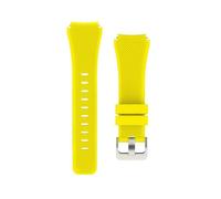 NoveltyThunder Compatible with Reflex Active Series 4/5/6/7/9/10/12/13/14/15/23 Soft Replacement Silicone Strap Sports Band (Yellow)