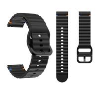 NoveltyThunder Compatible with Reflex Active Series 4/5/6/7/9/10/12/13/14/15/23 Strap Sports Wave Band Soft Replacement Silicone (Black)