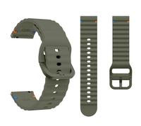NoveltyThunder Compatible with Reflex Active Series 4/5/6/7/9/10/12/13/14/15/23 Strap Sports Wave Band Soft Replacement Silicone (Army Green)