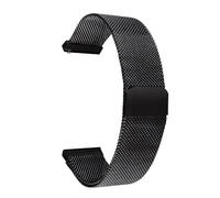 NoveltyThunder Compatible with Samsung Galaxy Watch 42mm SM-R810 SM-R815 Strap Mesh Metal Magnetic Stainless Steel Replacement Band 20mm (Black)