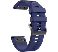 NoveltyThunder - For Garmin Descent Mk3i 51mm / Descent Mk2i / Descent Mk2 / Descent Mk1 Silicone Sports Replacement Strap 26mm QuickFit WatchBand (Navy)