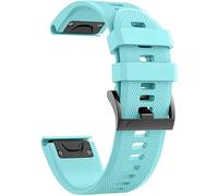NoveltyThunder - For Garmin Fenix 8 47mm / Fenix 7 Pro/Fenix 7 Solar/Fenix 7 / Fenix 6 / Fenix 6 Pro/Fenix 5 / Fenix 5 Plus Silicone Sports Replacement Strap 22mm QuickFit WatchBand (Mint)