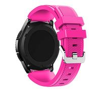 NoveltyThunder For Samsung Galaxy Watch 5 (40mm/44mm), Galaxy Watch 5 Pro (45mm) - 20 MM Strap Band Silicone Strap Sports Wristband For Galaxy Watch 4 / Watch 4 Classic (Hot Pink)