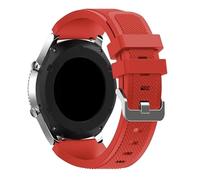 NoveltyThunder Silicone Strap Compatible Haylou Solar LS05/Haylou LS02 Pro/Solar Lite/Pro/Neo/Ultra/Watch 2 Pro Sports Watch Band Soft Replacement Silicone Strap Gym 22MM (Red)