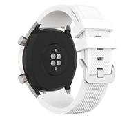 NoveltyThunder Silicone Strap Compatible with Garmin Forerunner 165/245/Music/55/645/Music/570-42mm Sports Watch Band Soft Replacement Silicone Strap Gym Running 20MM (White)