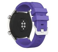 NoveltyThunder Silicone Strap Compatible with Garmin Forerunner 165/245/Music/55/645/Music/570-42mm Sports Watch Band Soft Replacement Silicone Strap Gym Running 20MM (Purple)