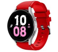 NoveltyThunder Soft Replacement Silicone Strap Band For Samsung Galaxy Watch 4 Classic 42mm / 46mm Bracelet 20 MM Strap (Red)