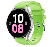 NoveltyThunder Soft Replacement Silicone Strap Band For Samsung Galaxy Watch 6/5/4 44mm Bracelet 20 MM Strap (Green)