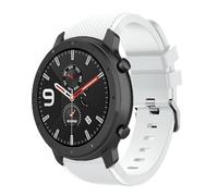 NoveltyThunder Watch Strap for Amazfit Bip 6/5 Unity/GTR 4/3/3 Pro/2/Balance 46mm/Balance 2, 22mm Bracelet Replacement Band for Amazfit GTR 47mm/Stratos 3/2/2S/Pace Sports Band Fitness (White)