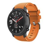 NoveltyThunder Watch Strap for Amazfit Bip 6/5 Unity/GTR 4/3/3 Pro/2/Balance 46mm/Balance 2, 22mm Bracelet Replacement Band for Amazfit GTR 47mm/Stratos 3/2/2S/Pace Sports Band Fitness (Orange)