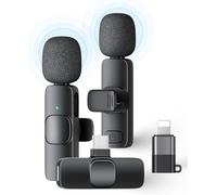 NoveltyThunder Wireless Mini Microphone for iPhone 17/15/16/14/13 & Android, Pure Sound, Noise Cancelling, Magnetic Microphone for YouTube, TikTok, Podcast, Vlogging For USB-C