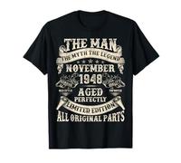 November 1948 77 Year Old Bday Gifts for Men 77th Birthday T-Shirt