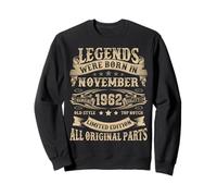 November 1962 63 Year Old Bday Gifts For Men 63rd Birthday Sweatshirt