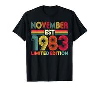 November 1983 Limited Edition 43-Year-Old 43rd Birthday Value Graphic T-Shirt