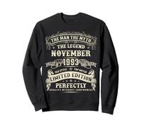November 1993 32nd Birthday 32 Year old Bday Gifts For Men Sweatshirt