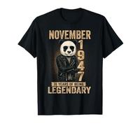 November 78th Birthday Men Women 1947 Awesome Panda Lovers T-Shirt
