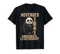 November 84th Birthday Men Women 1941 Awesome Panda Lovers T-Shirt