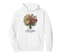 November Birth Flower Chrysanthemum Floral Birthday Pullover Hoodie