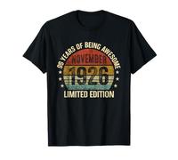November Birthday Est 1926 Limited Edition Vintage 99th T-Shirt
