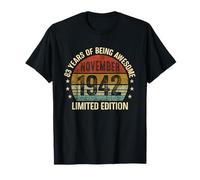 November Birthday Est 1942 Limited Edition Vintage 83rd T-Shirt