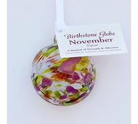 November Birthstone - Topaz - Friendship Globe - Small