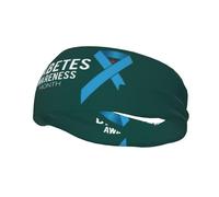 November Diabetes Awareness Month Headbands Sports Sweatband Athletic Exercise Bands Turban Hair Head For Men Women Yoga Fitness