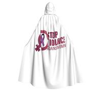 November Stop Violence Against Women Halloween Witch Cloak Unisex Hooded Cloak For Festive Party Costume