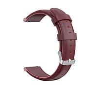 NovemFoal 16mm Replacement Watch Band Compatible for RYS21 Series and RY2884 Strap, Premium Leather Bands Quick Release Wristband (Dark Red)