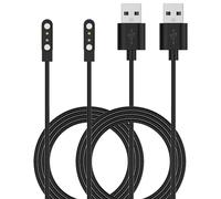 NovemFoal 2-Pack Charging Cable Compatible with Sekonda Connect,Flex,Flex Plus,Motion,MotionPlus,Active Plus,Active Pro,Track Smart Watch Charger, USB Replacement Power Cord