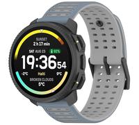 NovemFoal Compatible with Suunto Vertical 2/Race 2 Straps, Silicone Watch Band Breathable Replacement Strap for SUUNTO 9 Peak Pro/9 Peak/5 Peak/Race/Race S/Vertical/Ocean (Blue-Gray)