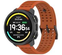 NovemFoal Compatible with Suunto Vertical 2/Race 2 Straps, Silicone Watch Band Breathable Replacement Strap for SUUNTO 9 Peak Pro/9 Peak/5 Peak/Race/Race S/Vertical/Ocean (Twilight Orange)