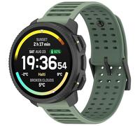 NovemFoal Dual-Color Silicone Sport Strap Compatible with SUUNTO Nautic S, Breathable Replacement Wristband, Durable Adjustable Watch Band for Race 2/Vertical 2/Run/Race S/Ocean (Sage Green)