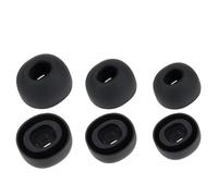 NovemFoal Ear Caps Cover Compatible with Huawei Freebuds 7i Eartips, Soft Silicone Replacement in-Ear Ear Tips Earbuds Cushions Tip Covers for Freebuds 7i/6i/5i/4i, 3 Sizes 3 Pairs (Black)
