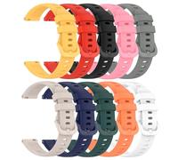 NovemFoal Premium Silicone Replacement Watch Bands Compatible with Sekonda Connect Smart Watch 40mm/Radley Series 21 Straps, Soft Sport Wristband 16mm Bracelet, 10-Pack